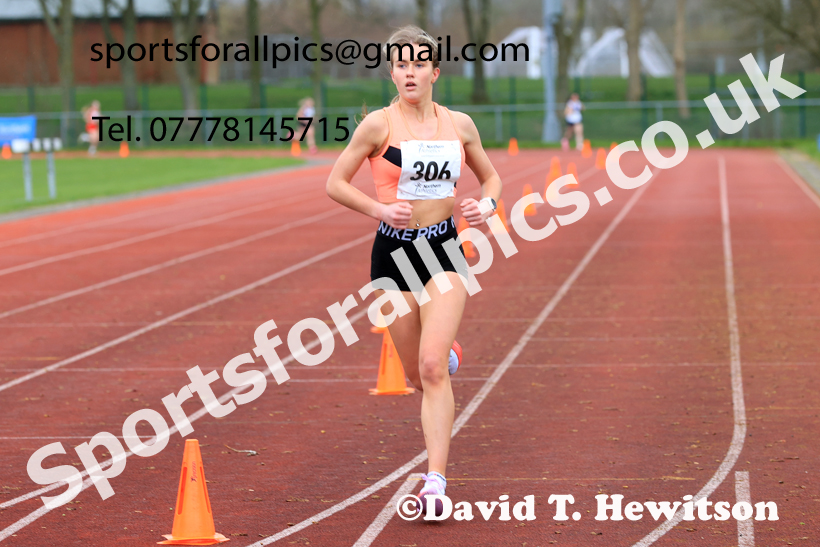 Womens Under-17s Young Athletes 5k, 2026 Northern Mens 12 and Womens 6 Stage Road Relays and Young Athletes 5k, Sheepmount Stadium, Carlisle. Photo: David T. Hewitson/Sports for All Pics